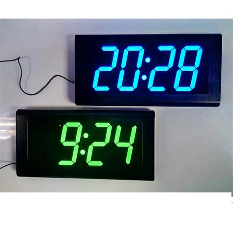 DHL Free 4.0'' Large LED Digital Oversized Wall Clock Modern Design ...