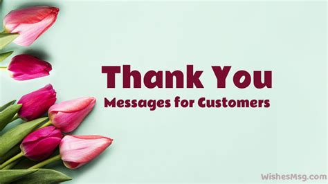 60+ Thank You Messages for Your Customers - WishesMsg