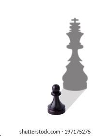 Chess Pawn Shadow King Stock Photo Shutterstock