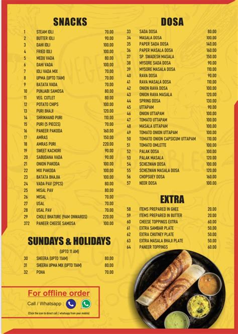 Menu At Hotel Swadesh Mumbai Shop 34 Versova Sea Glimpse Chsl