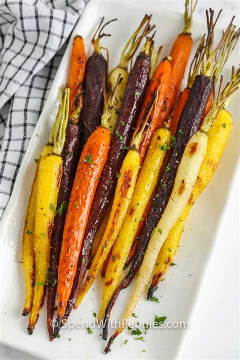 Honey Roasted Rainbow Carrots Recipe