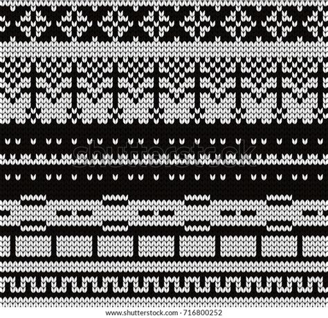 Knitted Abstract Seamless Pattern стоковая векторная графика без