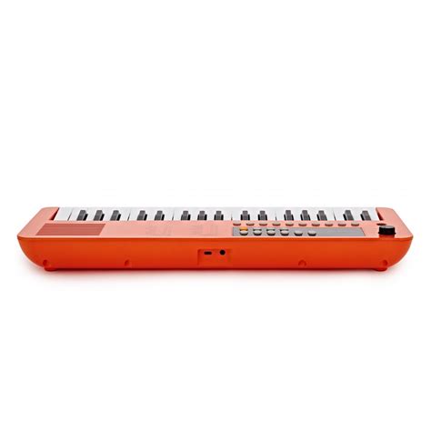 VISIONKEY 1 37 Tasten Tragbares Mini Keyboard mit Kopfhörern Orange