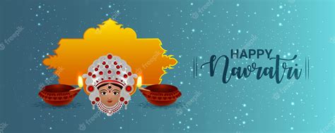 Premium Vector Happy Navratri Design Concept