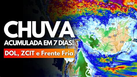 Previs O Da Chuva Acumulada Em Dias Ciclone Em Forma O E