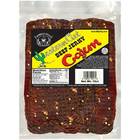 Buffalo Bills 18oz Cajun Western Cut Big Slab Beef Jerky 15 Beef Jerky