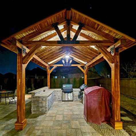 The Thick Timber Toledo Wood Pavilions Backyard Pavilion Timber