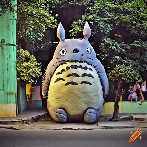 Totoro Walking In The Streets Of Havana City On Craiyon