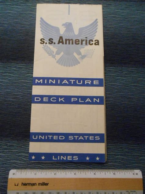 United States Lines: SS America Miniature Deck Plan | The Grand Liner LoungeThe Grand Liner Lounge