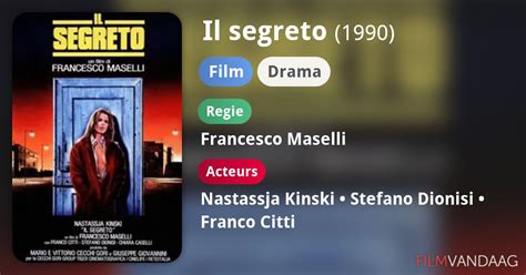 Il Segreto Film 1990 Filmvandaagnl