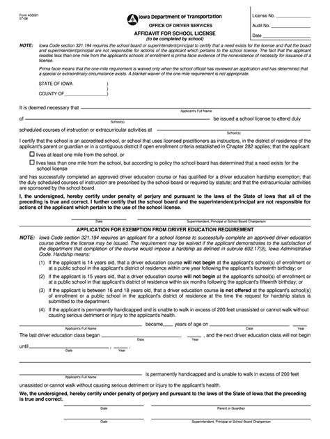 Ia Dot 430021 2009 Fill And Sign Printable Template Online Us Legal