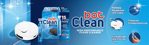 Bot Clean Bodenreiniger Flüssigkeit für Wischroboter (15 x 18 ml ...