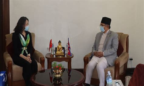 Chinese Ambassador Pays Courtesy Call On Home Minister Myrepublica