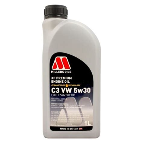 Millers Oils Xf Premium C Vw W W Fully Synthetic Engine Oil