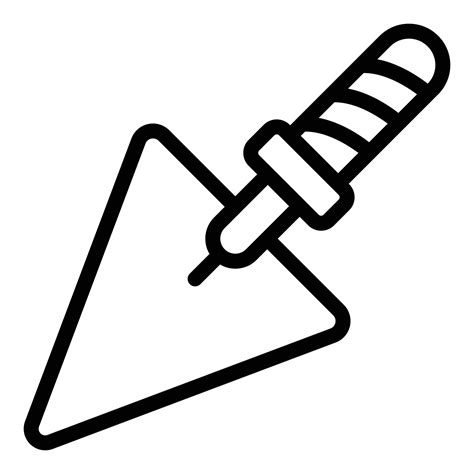 Hand Trowel Icon Outline Style 15665179 Vector Art At Vecteezy