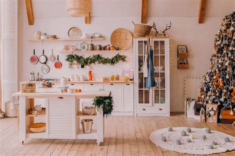 Premium Photo | Beautiful home with christmas decorations