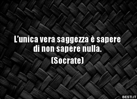 Lunica Vera Saggezza Sapere Di Non Sapere Nulla Besti It