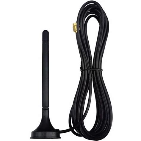 Gsm Dbi Rubber Magnetic Antenna With Rg Mtr Cable Sma Male