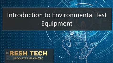 Introduction To Environmental Test Equipment Youtube