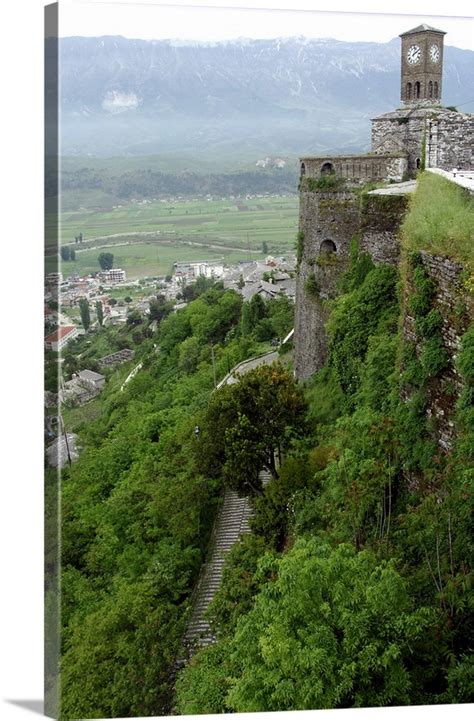 Albania, Gjirokastra, 13th century Gjirokastra Castle aka Gjirokastra ...