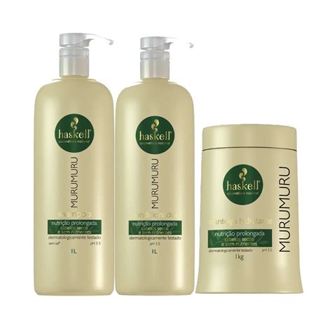 Kit Murumuru Litro Shampoo Condicionador M Scara Haskell