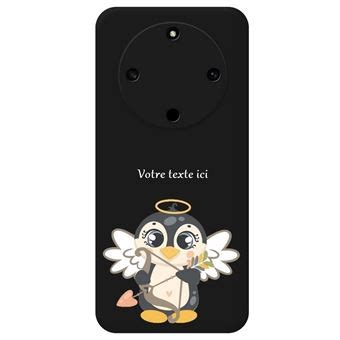 Coque Noire Taperso Pour Honor X9A Et Magic 5 Lite Avec Motif Pingouin