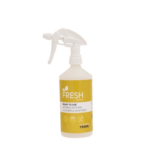 Fresh Trigger Bottle And Label For Bacterial Kitchen Cleaner Each Shop Countrywide Healthcare