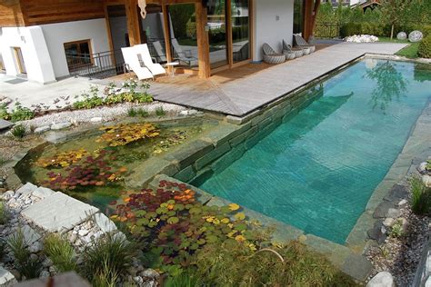 Biotop Bio Pool Mit Edlen Natursteinplatten