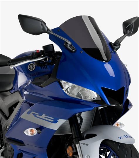 Cúpula Puig Racing Yamaha YZF R3 Ahumado oscuro 3737F