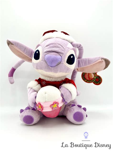 Peluche Angel Noël Cupcake Disneyland Paris Disney Lilo et Stitch rose