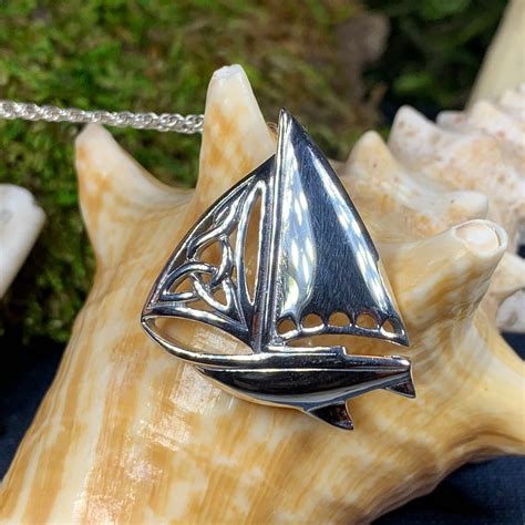 Ship Necklace Nautical Necklace Sailboat Jewelry Ship | Etsy