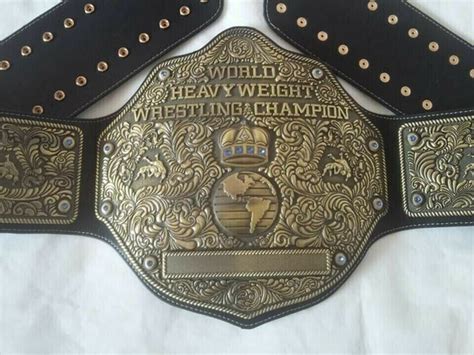 World Heavyweight Wrestling Champion Big Gold Belt Adult 4mm Etsy Canada