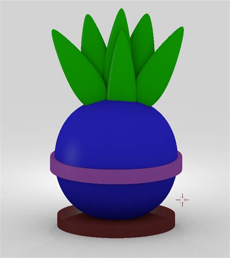 Free Stl File Oddish Pokeball Pok Mon Oddish Pokeball Pokemon Pok Mon