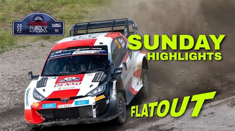 WRC SECTO RALLY FINLAND 2023 Sunday HIGHLIGHTS Day 4 YouTube