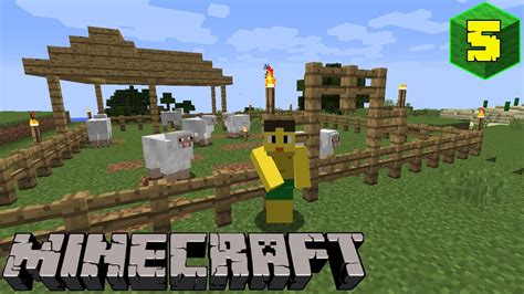 Minecraft Survival Indonesia Membuat Kandang Domba Rewel Youtube