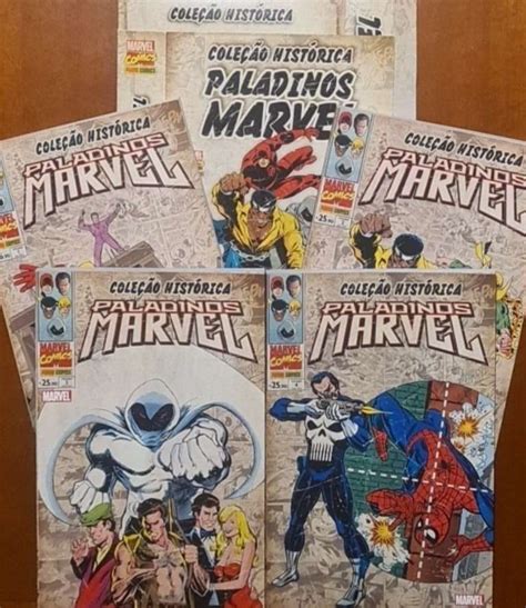 Cole O Hist Rica Paladinos Marvel Box Completo Volumes A