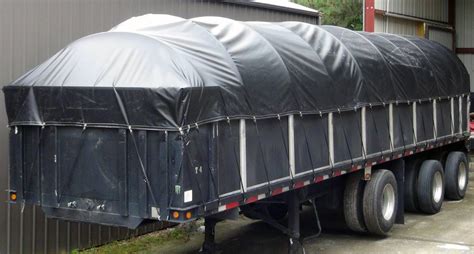 Covered Wagon Truck Tarp For 102 Wide Flatbed Trailer With Side Kit