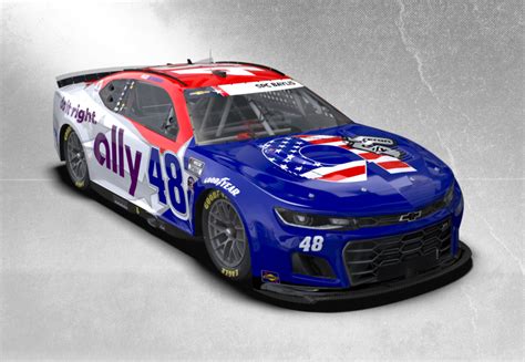 Sneak Peek At Bowman S No Ally Patriotic Paint Scheme Hendrick