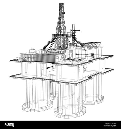 Offshore Crude Oil Rig Platform Cut Out Stock Images And Pictures Alamy