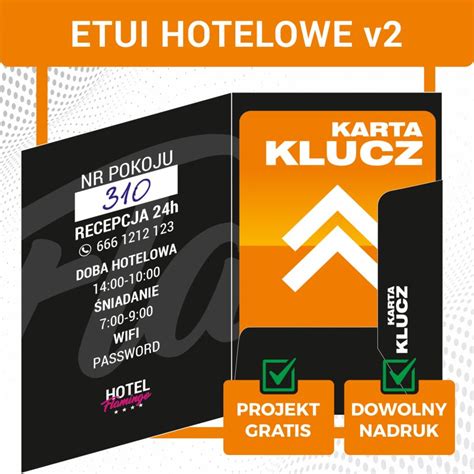 Etui Na Karty Hotelowe V2 Karty Plastikowe Z Nadrukiem Karty