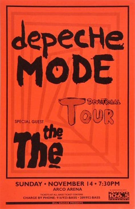 Depeche Mode Vintage Concert Poster from Arco Arena, Nov 14, 1993 at ...