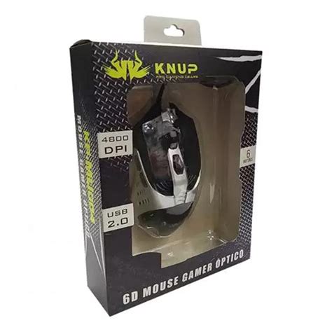 Mouse Gamer Dpi Botoes Led Rgb Knup Kp Mu Submarino