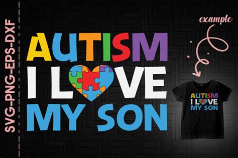 Autism I Love My Sonw By Utenbaw Thehungryjpeg