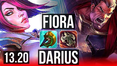 FIORA Vs DARIUS TOP 6 0 5 68 Winrate Dominating BR Master 13