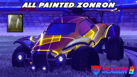 All New Painted Exotic Decal Zontron Rocket League Season 9