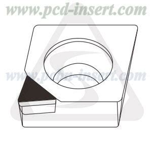 Tipped Pcd Inserts In Degree Diamond Shape C For Turning Aluminum Alloy