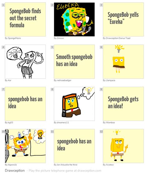 Spongebob Finds Out The Secret Formula Drawception