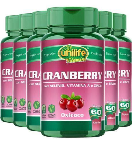 Cranberry Infecção Urinária 500mg 6 X 60 Cápsulas Unilife