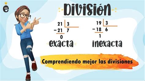 División exacta e inexacta Qué significa que el residuo sea cero o