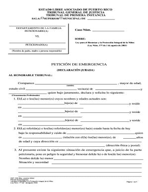 Fillable Online Tribunales Estad Libre Asociado De Puerto Rico Fax